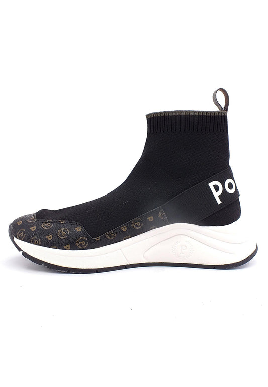 POLLINI Sneaker Elastic Sock Donna Nero TA15125G0DQ10000 - Sandrini Calzature e Abbigliamento