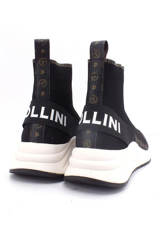 POLLINI Sneaker Elastic Sock Donna Nero TA15125G0DQ10000 - Sandrini Calzature e Abbigliamento