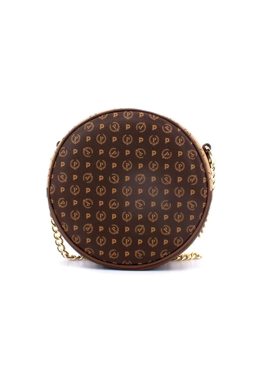 POLLINI Tracolla Tonda Crossbody Crema Marrone TE8455PP0BQ5330A - Sandrini Calzature e Abbigliamento