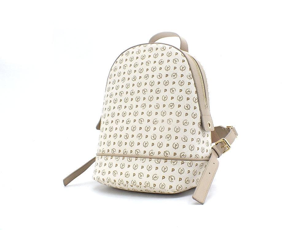 POLLINI Zaino Backpack Loghi Avorio Beige TE8432PP07Q1110A - Sandrini Calzature e Abbigliamento
