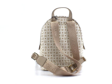 POLLINI Zaino Backpack Loghi Avorio Beige TE8432PP07Q1110A - Sandrini Calzature e Abbigliamento