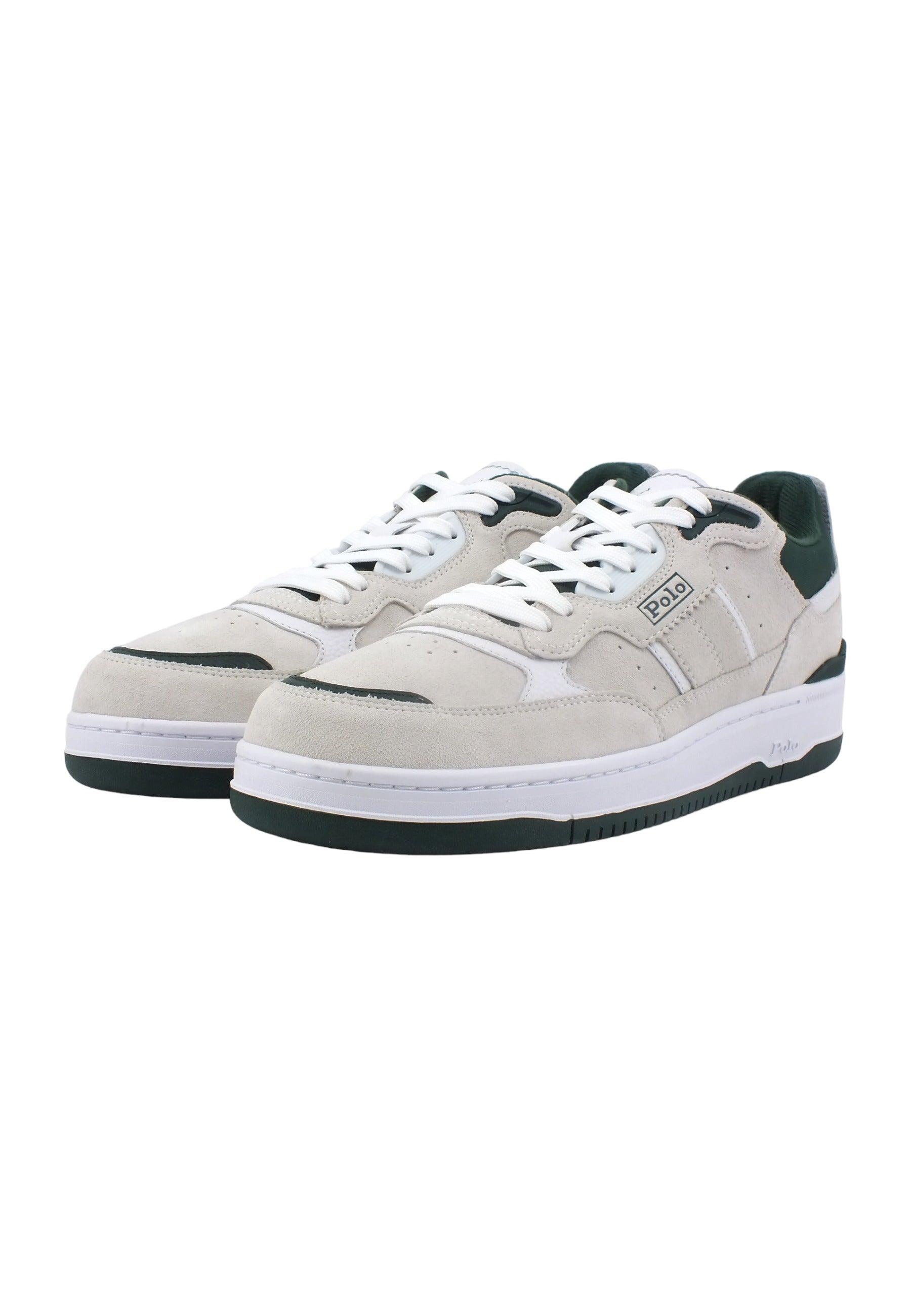 POLO RALH LAUREN Sneaker Uomo White Forest 809913399004 - Sandrini Calzature e Abbigliamento