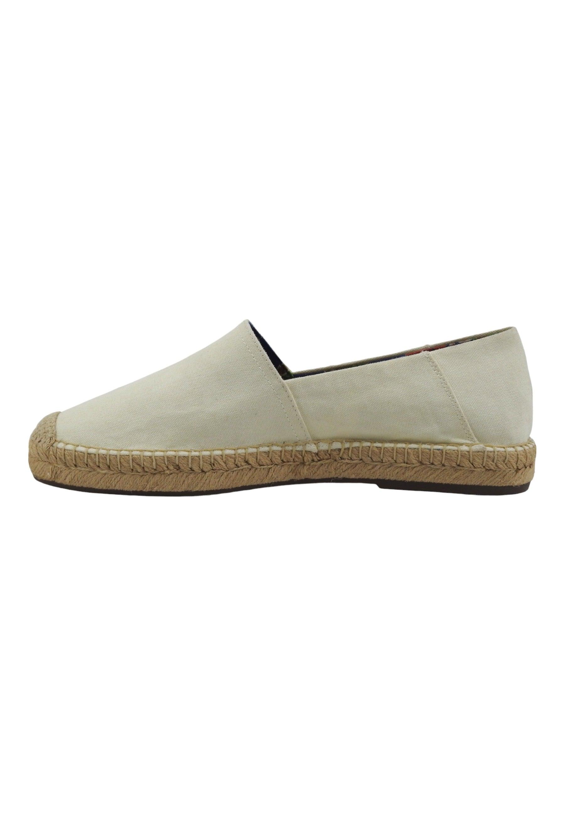 POLO RALPH LAUREN Cevio Espadrillas Uomo Parchment Bianco 803932163002 - Sandrini Calzature e Abbigliamento