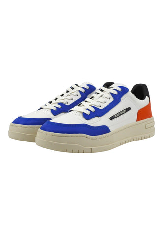 POLO RALPH LAUREN Sneaker Basket Uomo White Orange Blue 809931902003 - Sandrini Calzature e Abbigliamento