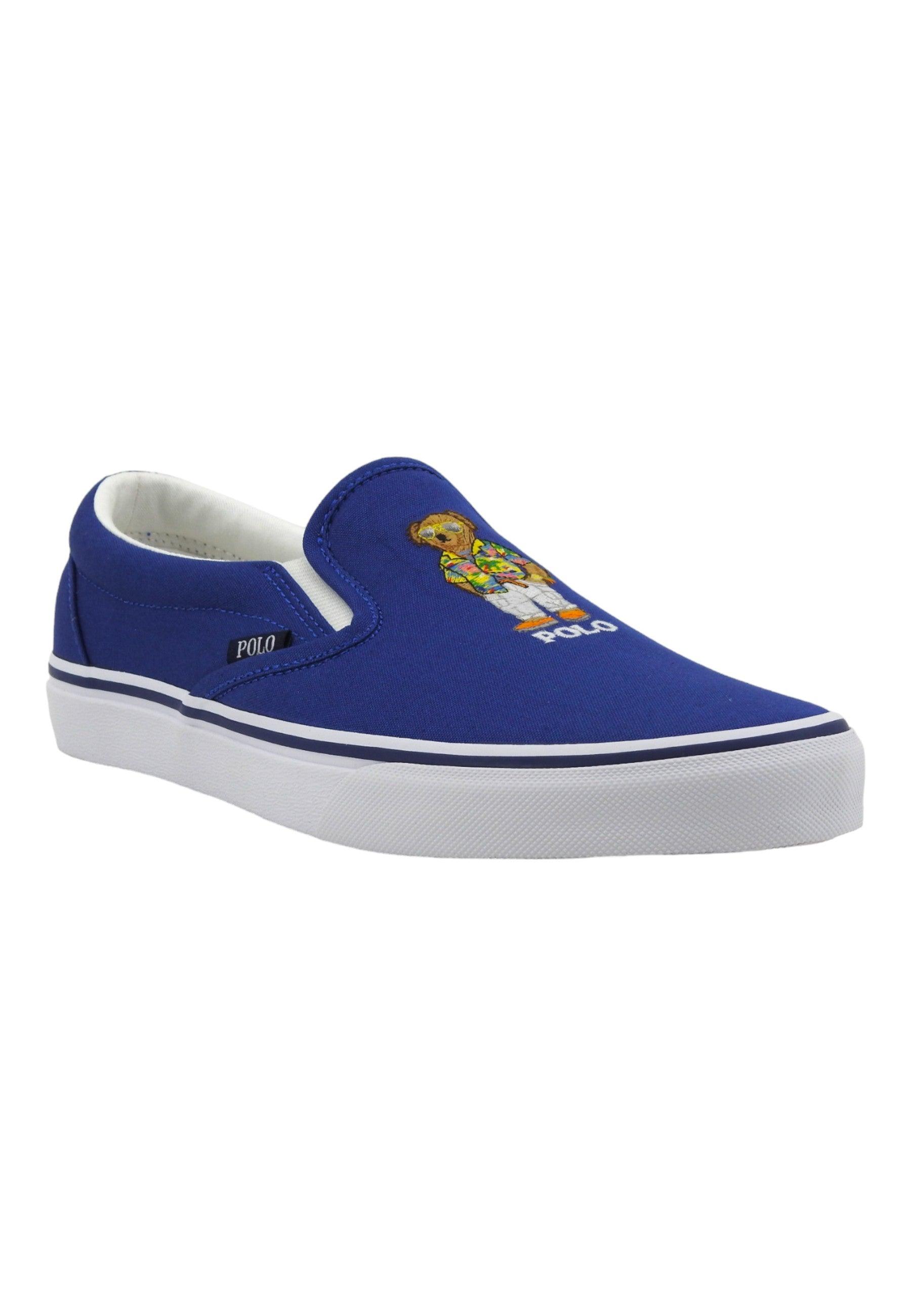 POLO RALPH LAUREN Sneaker Slip On Uomo Royal 816934057001 - Sandrini Calzature e Abbigliamento