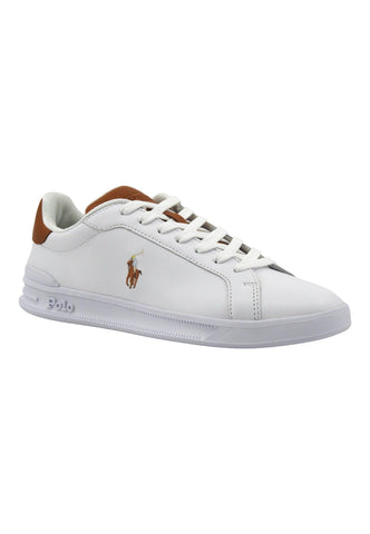 POLO RALPH LAUREN Sneaker Uomo White Tan 809877598001U - Sandrini Calzature e Abbigliamento