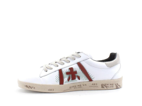 PREMIATA Andy Sneaker Pelle Retro White Mattone ANDY-5424 - Sandrini Calzature e Abbigliamento