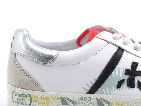 PREMIATA Andy Sneaker Retro Lamè Red White Black ANDY5743 - Sandrini Calzature e Abbigliamento
