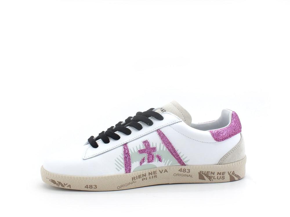 PREMIATA Andyd Sneaker Glitter White Fuxia ANDYD-5426 - Sandrini Calzature e Abbigliamento