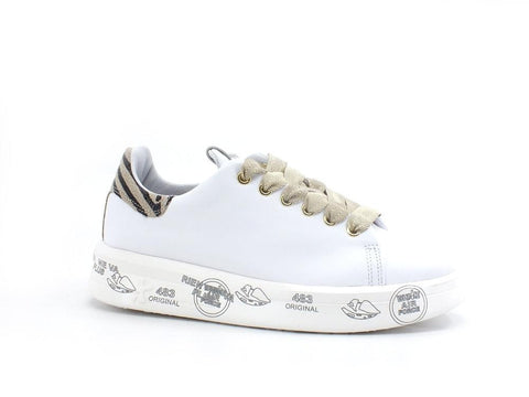 PREMIATA Belle Sneaker Pelle Animalier White BELLE5716 - Sandrini Calzature e Abbigliamento