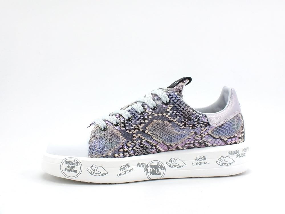 PREMIATA Belle Sneaker Platform Pitonata Donna Lilac Multicolor BELLE-5150 - Sandrini Calzature e Abbigliamento