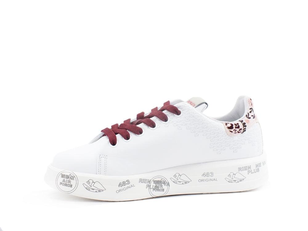 PREMIATA Belle Sneaker Platform Ricamo White BELLE-5387 - Sandrini Calzature e Abbigliamento
