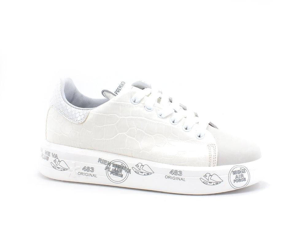 PREMIATA Belle Sneaker Platform Stampa Cocco White BELLE-5385 - Sandrini Calzature e Abbigliamento