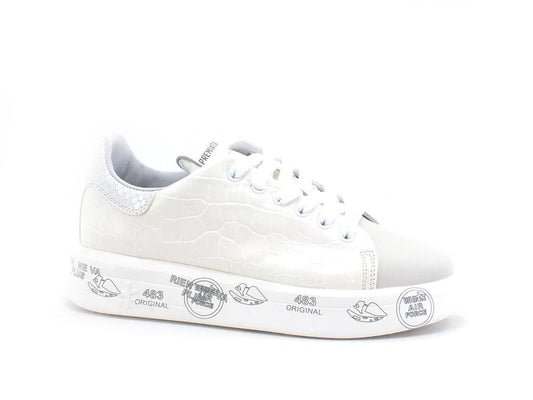 PREMIATA Belle Sneaker Platform Stampa Cocco White BELLE-5385 - Sandrini Calzature e Abbigliamento