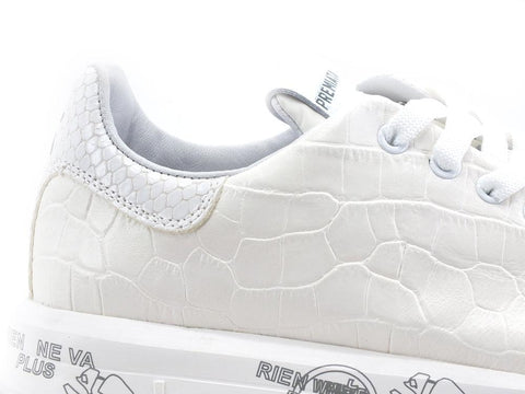 PREMIATA Belle Sneaker Platform Stampa Cocco White BELLE-5385 - Sandrini Calzature e Abbigliamento