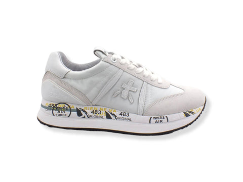 PREMIATA Conny Running Suede Nylon White Sneaker Donna White CONNY5617 - Sandrini Calzature e Abbigliamento