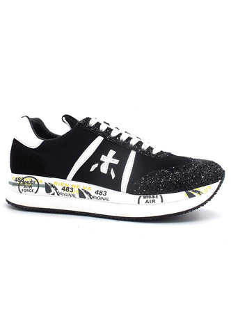 PREMIATA Conny Sneaker Platform Donna Black White CONNY5953 - Sandrini Calzature e Abbigliamento