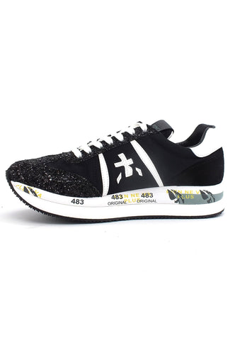PREMIATA Conny Sneaker Platform Donna Black White CONNY5953 - Sandrini Calzature e Abbigliamento