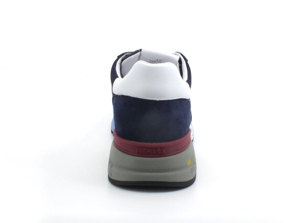 PREMIATA Lander Sneaker Suede Retro Blue White LANDER5675 - Sandrini Calzature e Abbigliamento