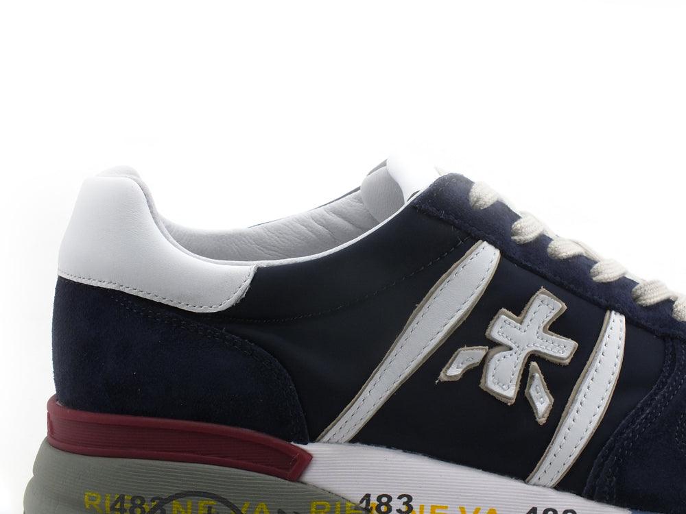 PREMIATA Lander Sneaker Suede Retro Blue White LANDER5675 - Sandrini Calzature e Abbigliamento