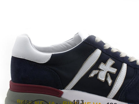 PREMIATA Lander Sneaker Suede Retro Blue White LANDER5675 - Sandrini Calzature e Abbigliamento