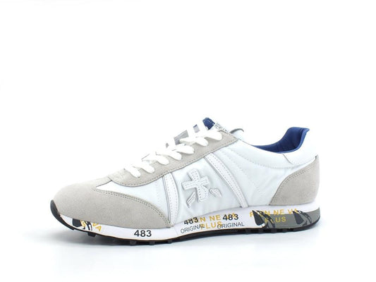 PREMIATA Lucy Sneaker Suede Logo White LUCY206E - Sandrini Calzature e Abbigliamento
