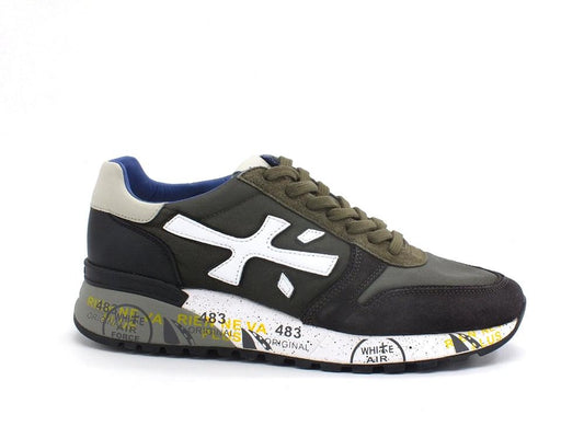 PREMIATA Mick Sneaker Running Camoscio Military Green Black MICK-5358 - Sandrini Calzature e Abbigliamento