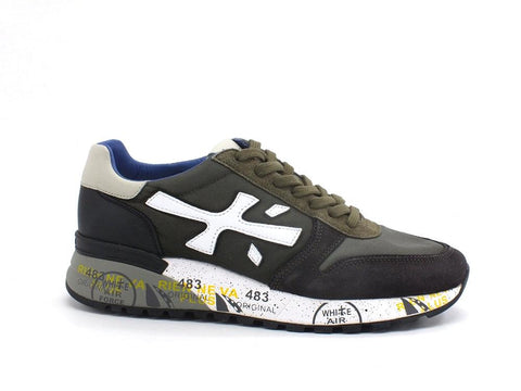 PREMIATA Mick Sneaker Running Camoscio Military Green Black MICK-5358 - Sandrini Calzature e Abbigliamento