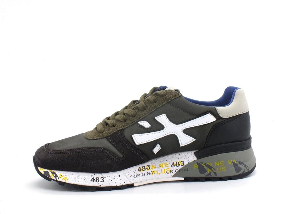 PREMIATA Mick Sneaker Running Camoscio Military Green Black MICK-5358 - Sandrini Calzature e Abbigliamento