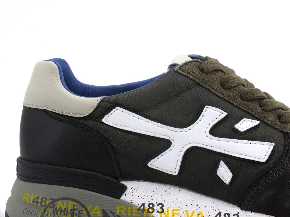 PREMIATA Mick Sneaker Running Camoscio Military Green Black MICK-5358 - Sandrini Calzature e Abbigliamento