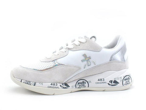 PREMIATA Scarlett Sneaker Running Donna White Silver SCARLETT-3694 - Sandrini Calzature e Abbigliamento