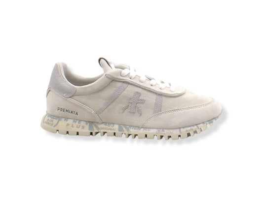 PREMIATA Sean Sneaker Suede Donna White Cream Beige SEAND5638 - Sandrini Calzature e Abbigliamento