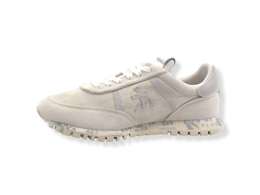 PREMIATA Sean Sneaker Suede Donna White Cream Beige SEAND5638 - Sandrini Calzature e Abbigliamento