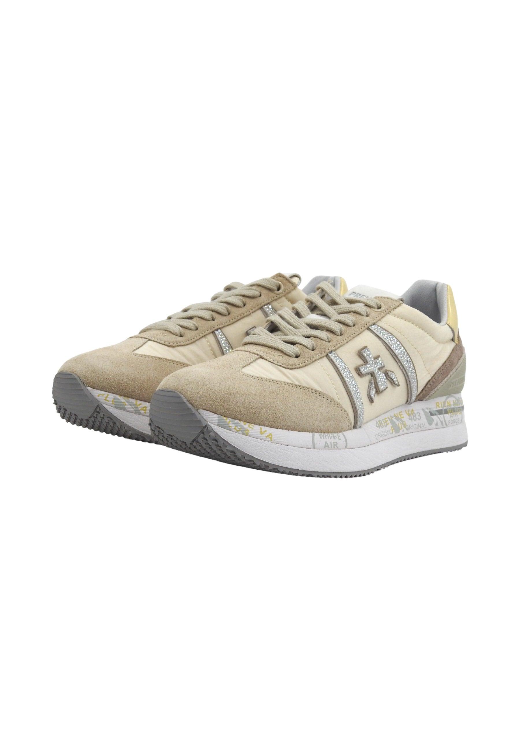 PREMIATA Sneaker Donna Beige CONNY-6671 - Sandrini Calzature e Abbigliamento