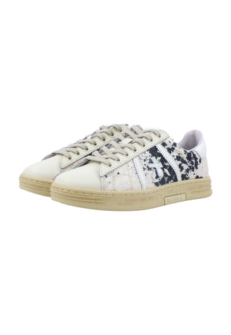 PREMIATA Sneaker Donna Croco White Black RUSSELLD-6504 - Sandrini Calzature e Abbigliamento