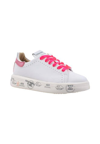 PREMIATA Sneaker Donna White Fuxia BELLE6281 - Sandrini Calzature e Abbigliamento