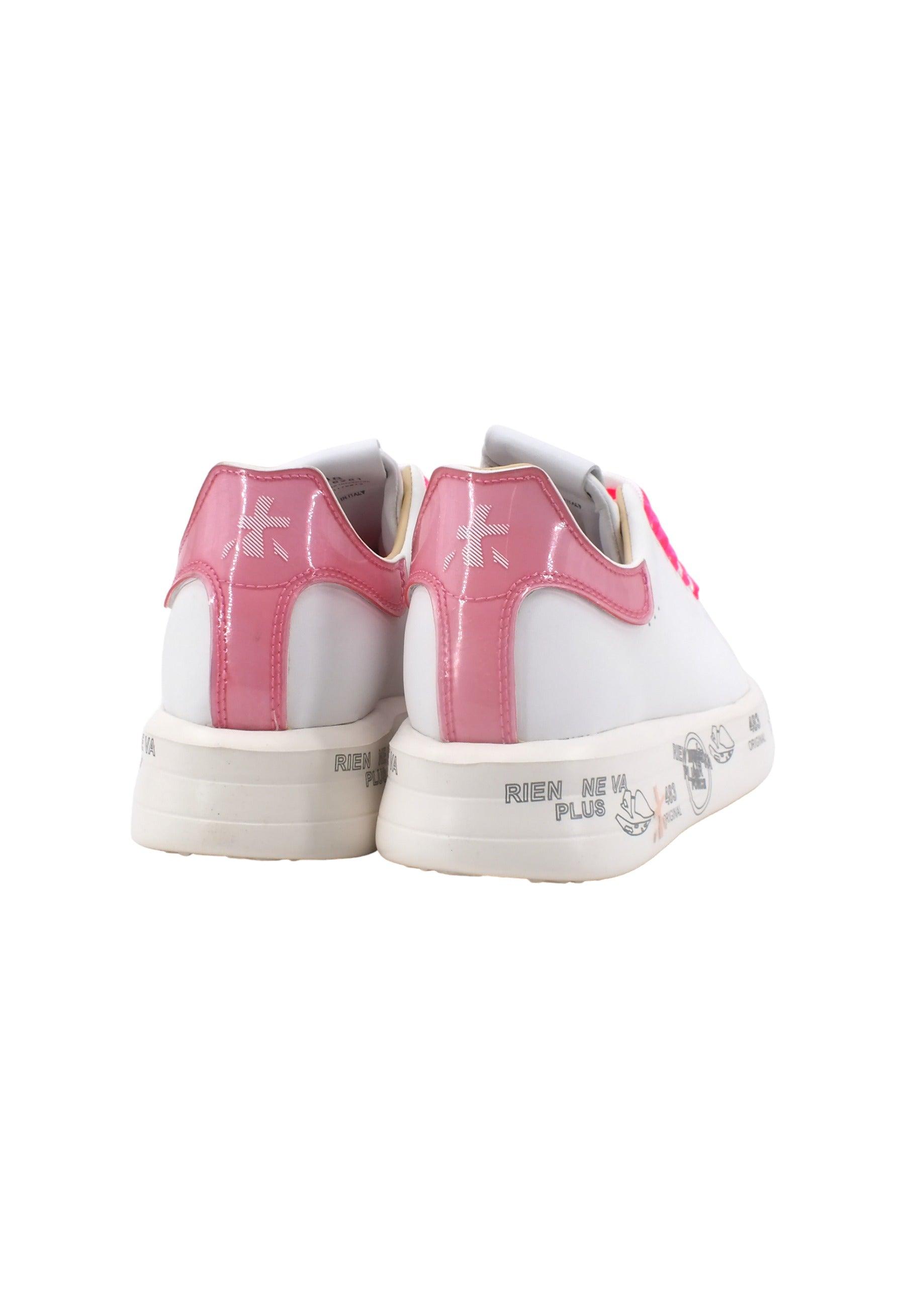 PREMIATA Sneaker Donna White Fuxia BELLE6281 - Sandrini Calzature e Abbigliamento
