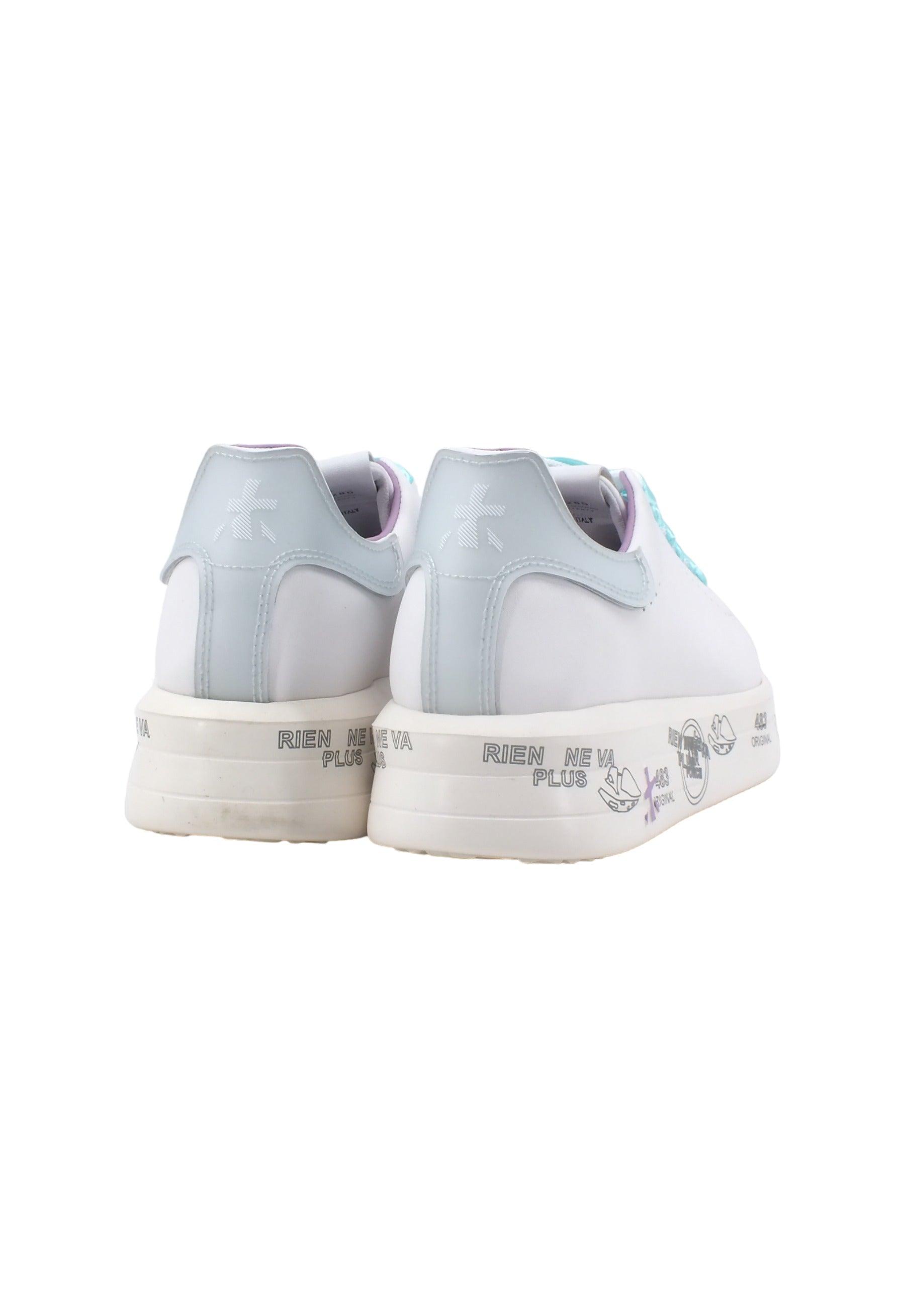 PREMIATA Sneaker Donna White Light Azure BELLE6280 - Sandrini Calzature e Abbigliamento
