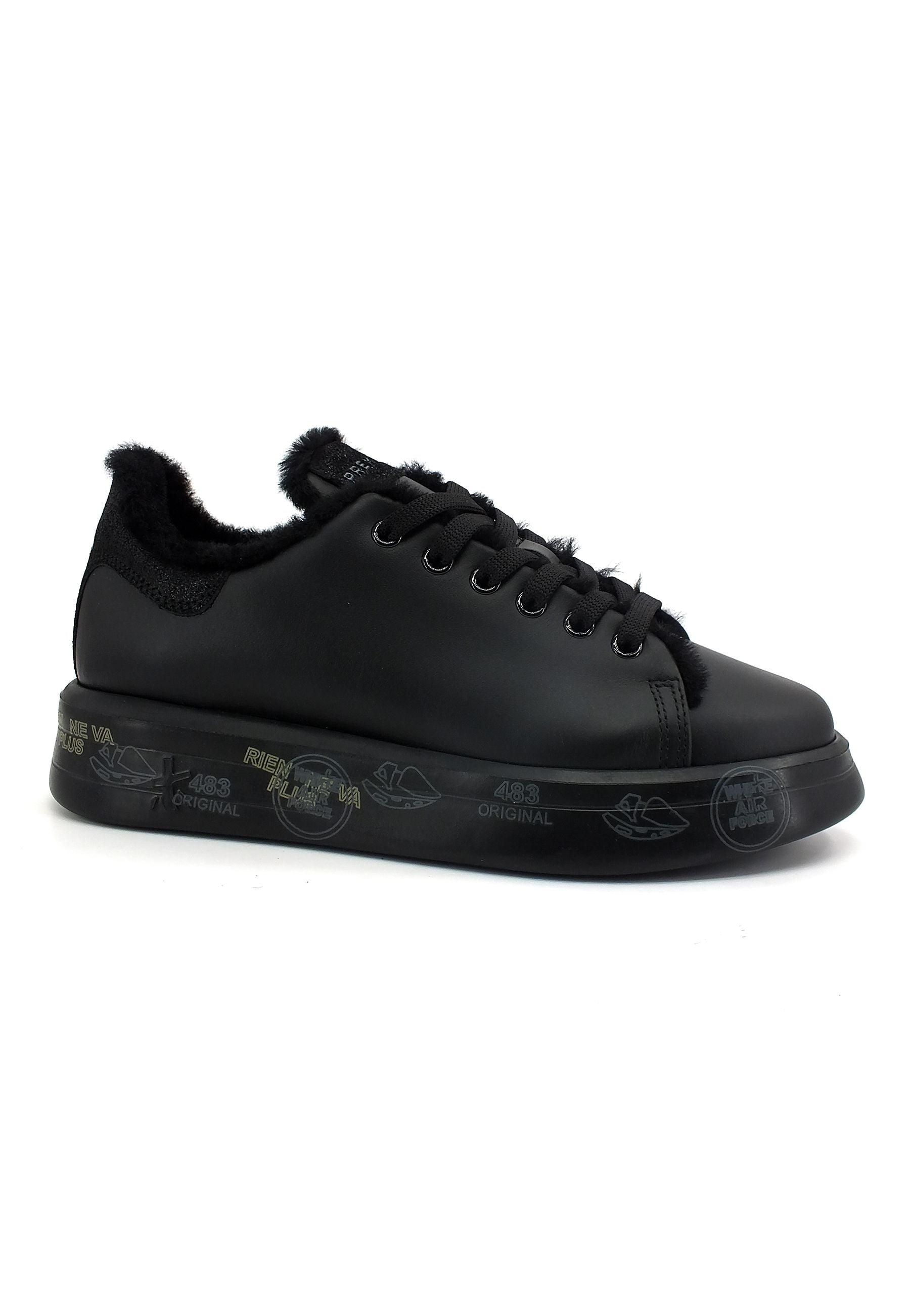PREMIATA Sneaker Interno Pelo Donna Black BELLE5074 - Sandrini Calzature e Abbigliamento