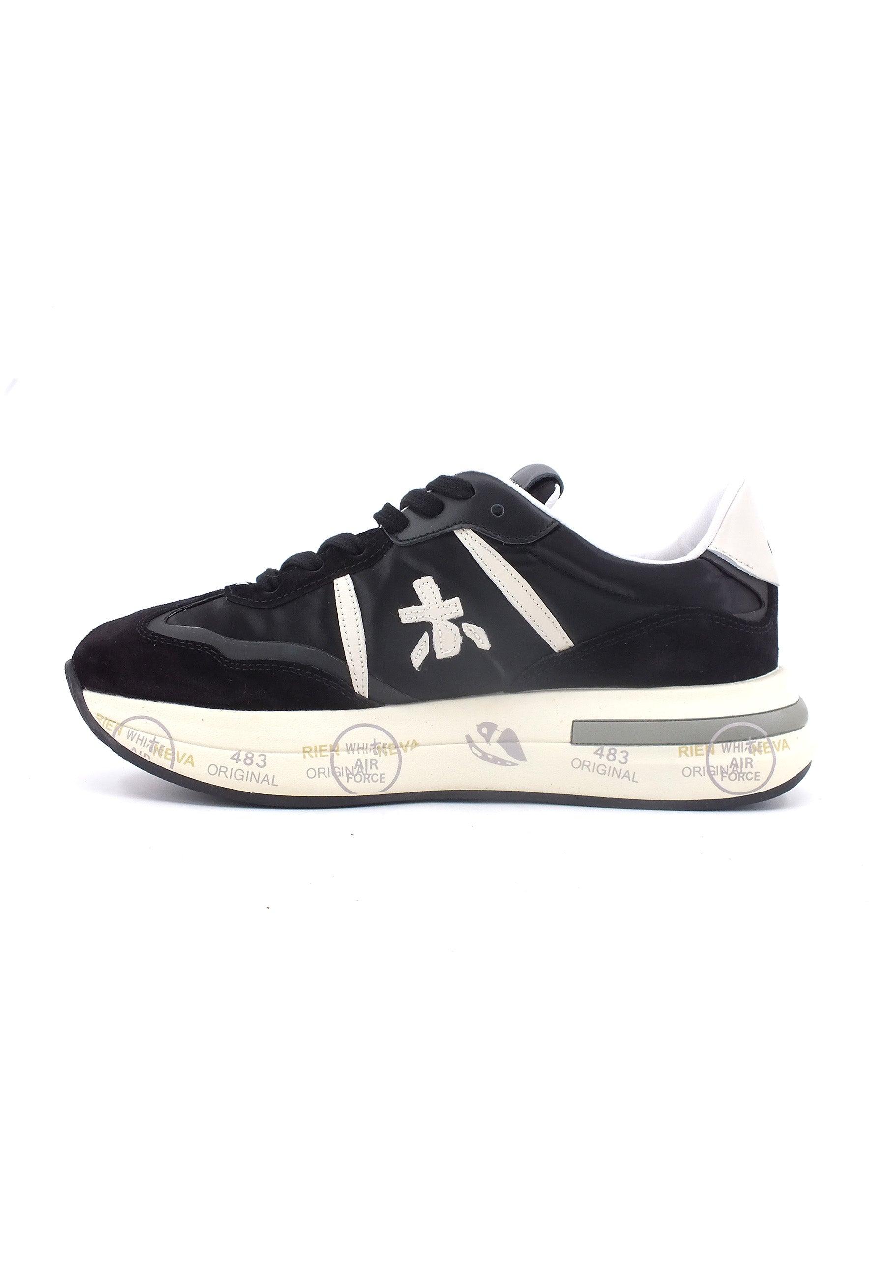PREMIATA Sneaker Platform Donna Black White CASSIE-6471 - Sandrini Calzature e Abbigliamento