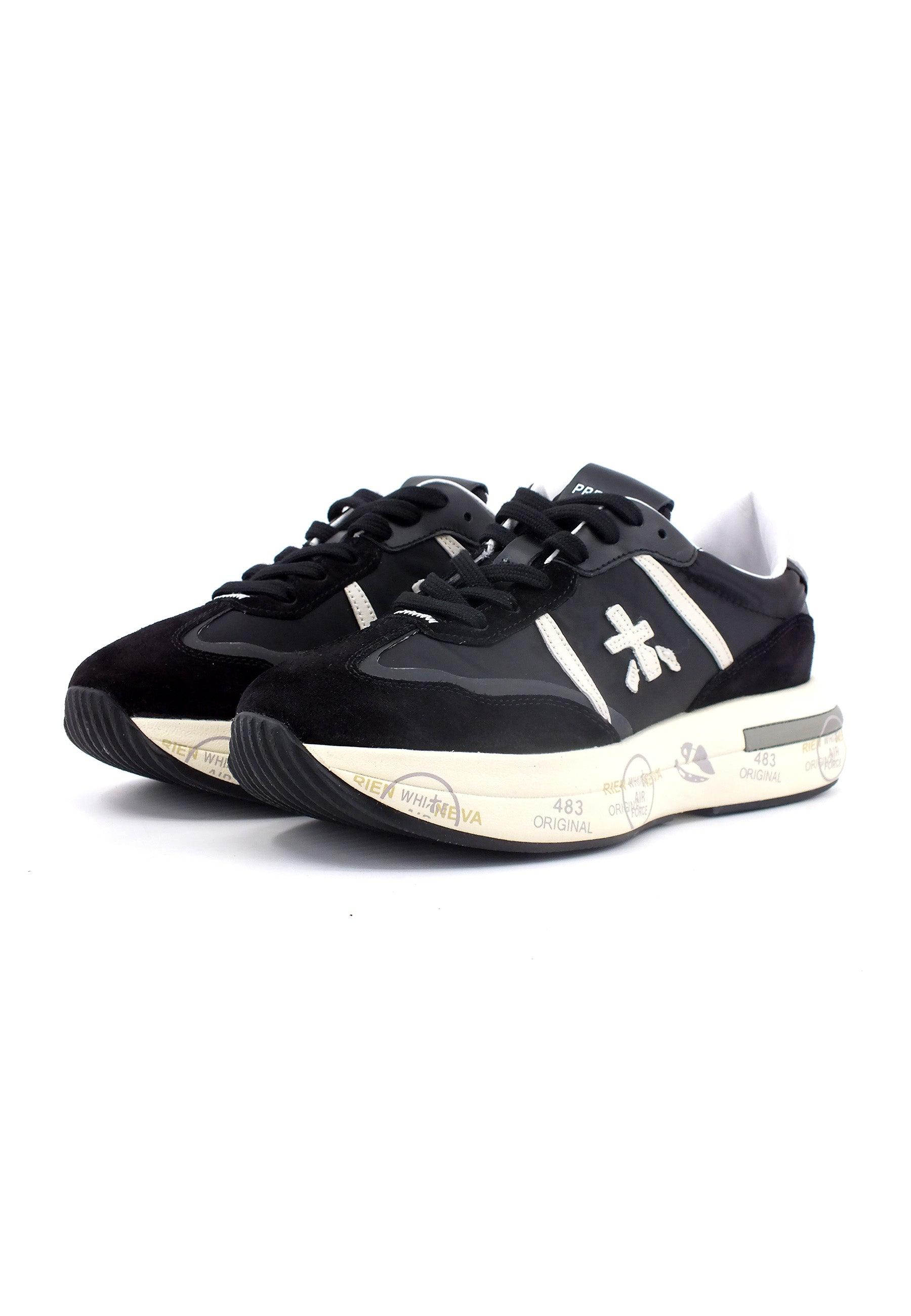PREMIATA Sneaker Platform Donna Black White CASSIE-6471 - Sandrini Calzature e Abbigliamento