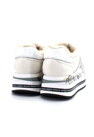 PREMIATA Sneaker Platform Interno Pelo Donna White BETH6046 - Sandrini Calzature e Abbigliamento