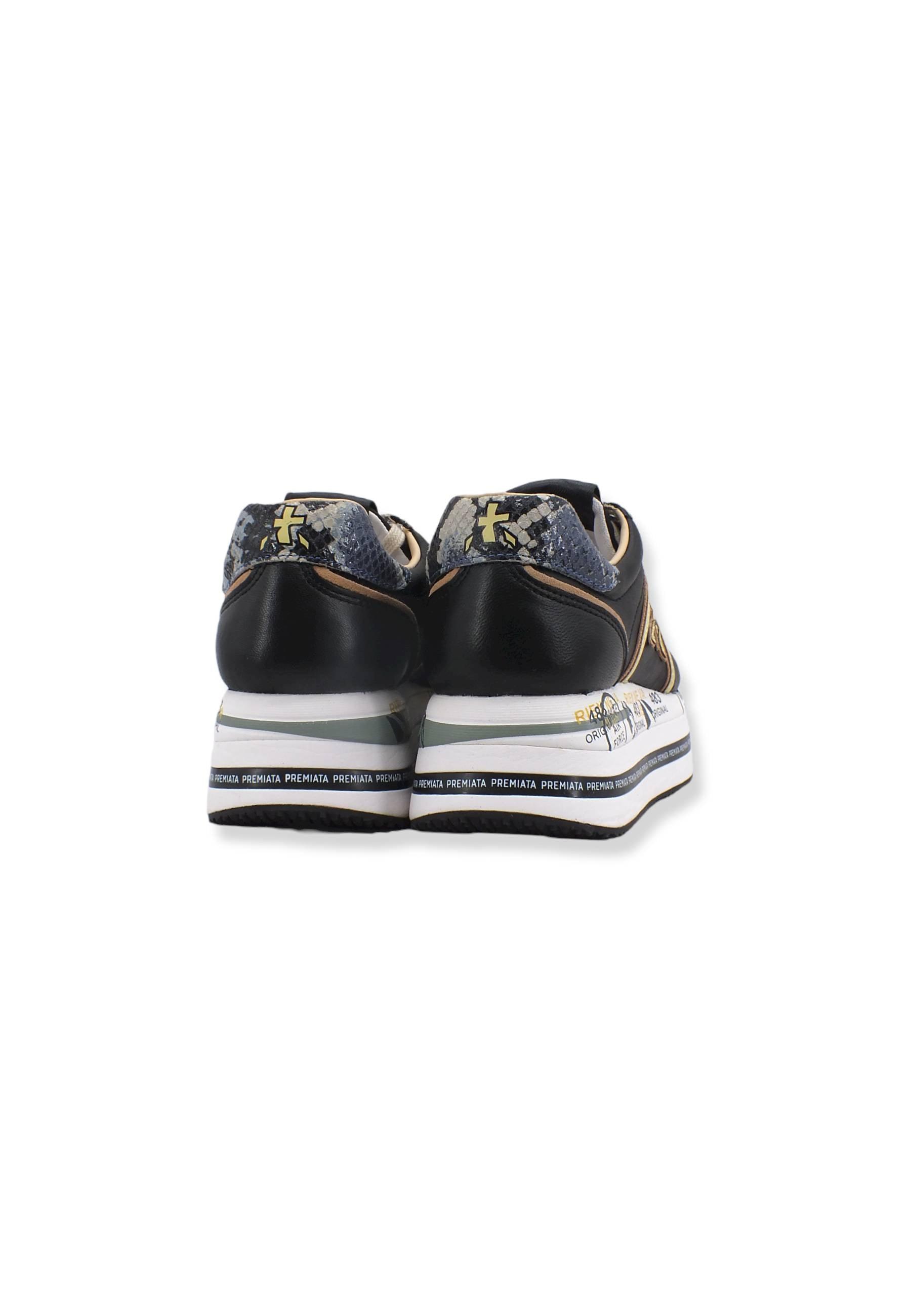 PREMIATA Sneaker Platform Running Donna Black Multi BETH6015 - Sandrini Calzature e Abbigliamento