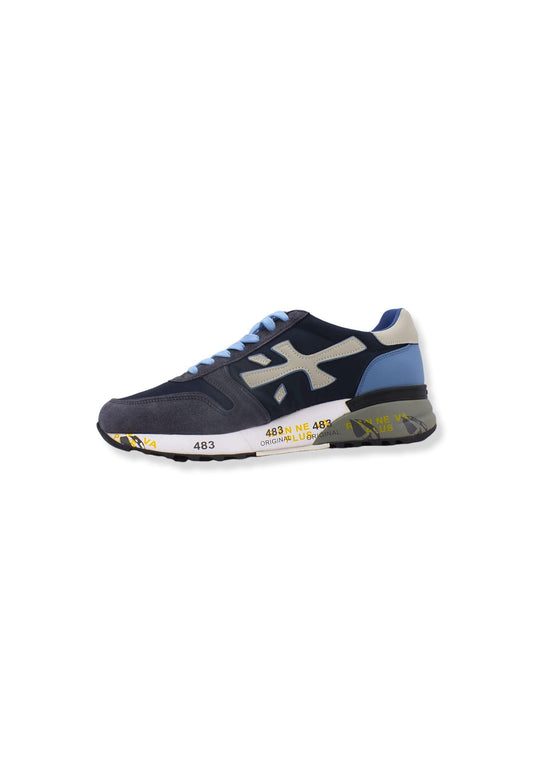 PREMIATA Sneaker Running Uomo Blu Navy Azure Grey MICK1280E - Sandrini Calzature e Abbigliamento