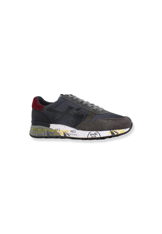 PREMIATA Sneaker Running Uomo Grey Black Bordeaux MICK5355 - Sandrini Calzature e Abbigliamento