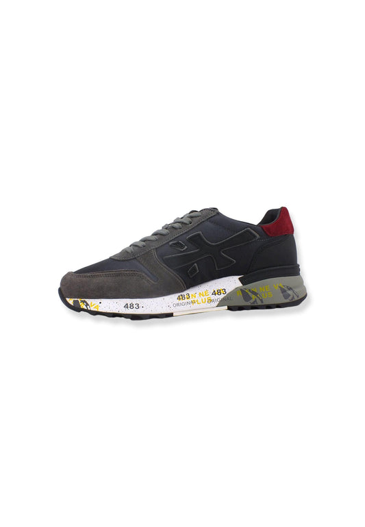 PREMIATA Sneaker Running Uomo Grey Black Bordeaux MICK5355 - Sandrini Calzature e Abbigliamento