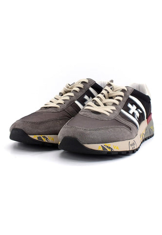 PREMIATA Sneaker Running Uomo Grey Dark Brown LANDER5900 - Sandrini Calzature e Abbigliamento