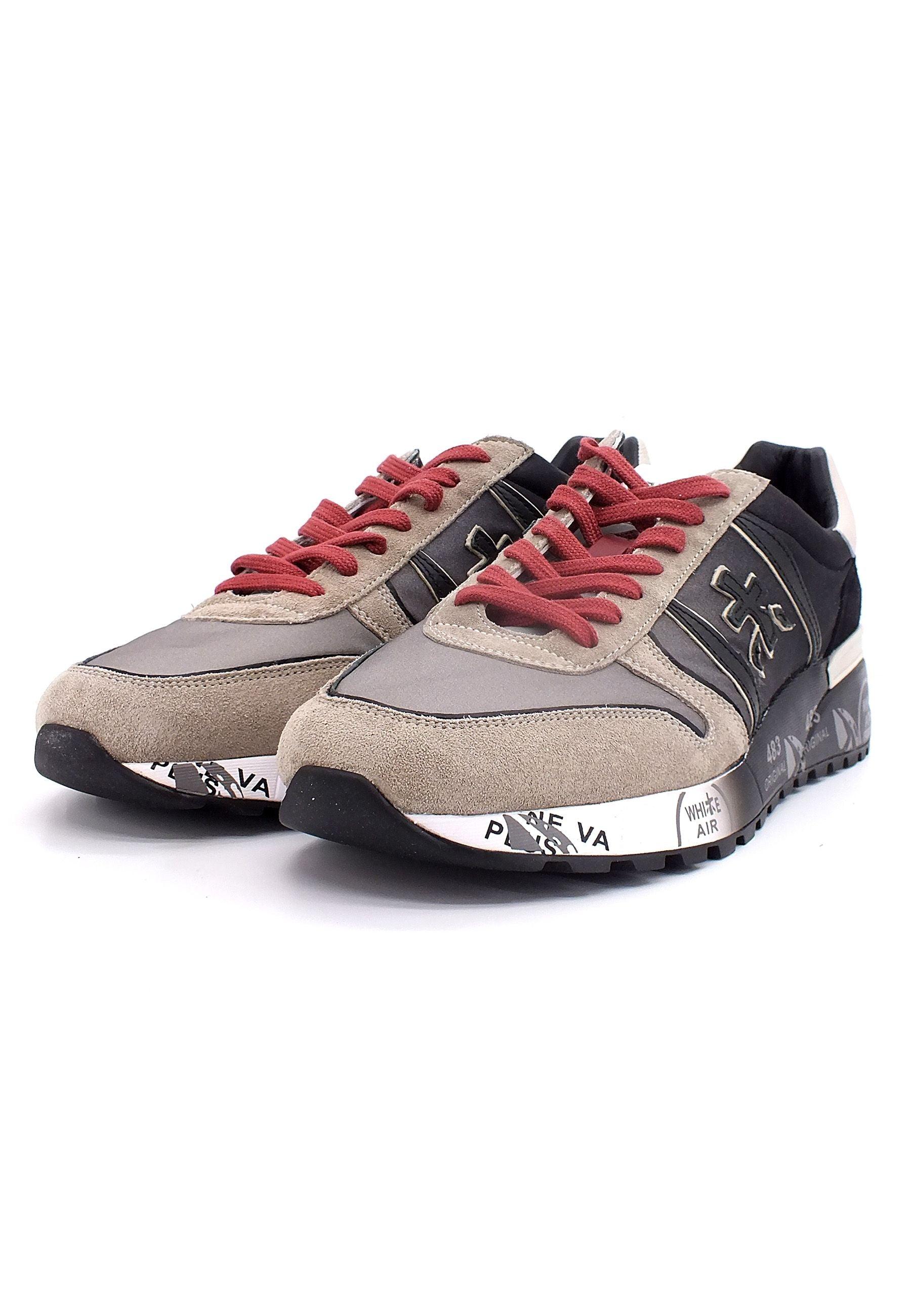 PREMIATA Sneaker Running Uomo Tortora Black LANDER5362 - Sandrini Calzature e Abbigliamento