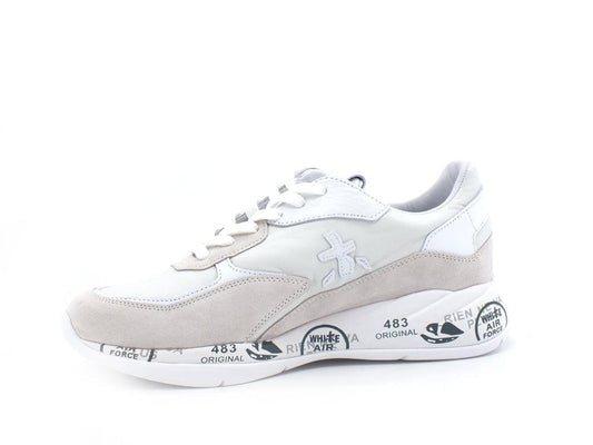 PREMIATA Sneaker Suede Nylon Beige White SCARLETT5707 - Sandrini Calzature e Abbigliamento