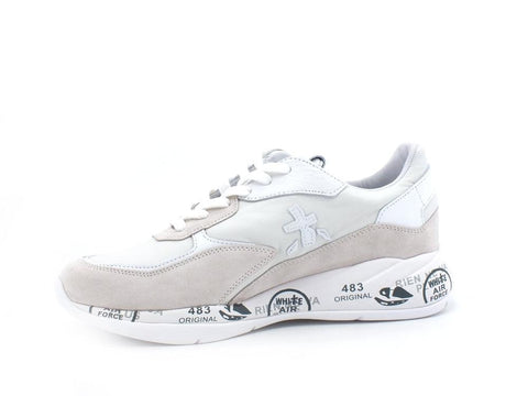 PREMIATA Sneaker Suede Nylon Beige White SCARLETT5707 - Sandrini Calzature e Abbigliamento